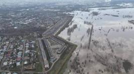 Уровень воды в реке Сакмара у Оренбурга превысил опасную отметку