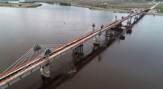 В Благовещенске завершено строительство моста в Китай