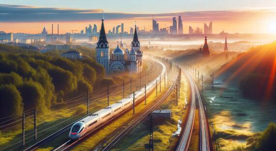 Путин поручил выделить 300 млрд рублей на строительство скоростной железнодорожной магистрали