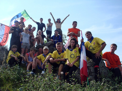 Команда "Улет" из села Сарагаш первыми штурмовали гору "Сторожевая"