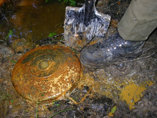 В Абакане нашли около 150 противотанковых мин